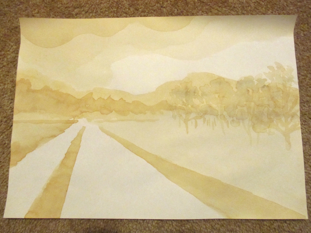 Coffee painting